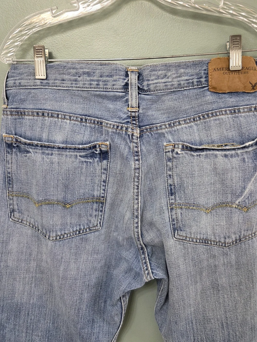 American Eagle Outfitters Mens Relaxed Straight Distressed Mens Jeans Size 33x30